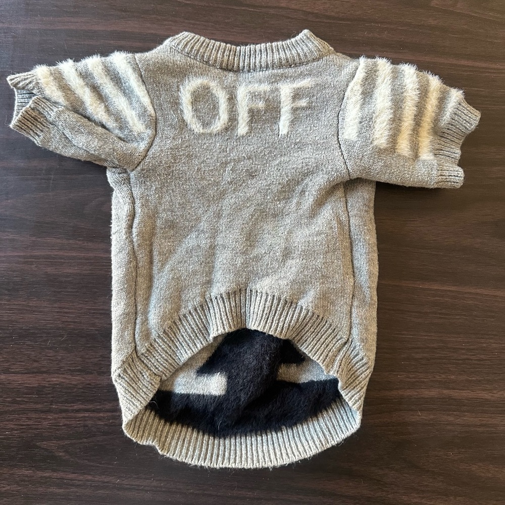 Woof-White Wool Sweater